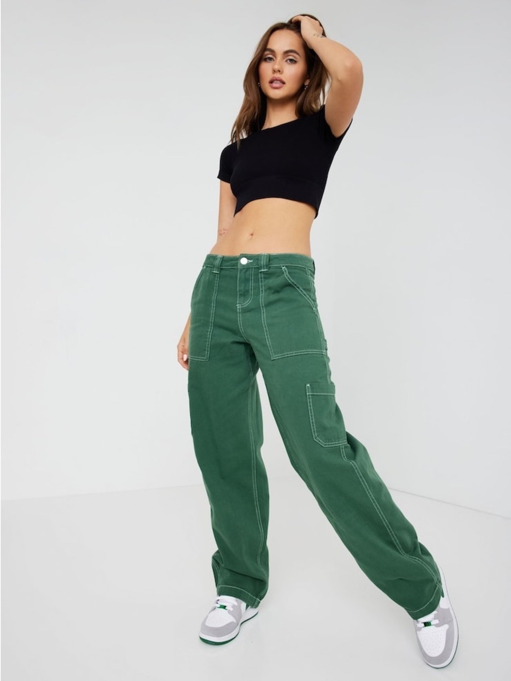 Y2K Skater Aesthetic Garage Dani Carpenter Pants Size 4 - Picture 1 of 10